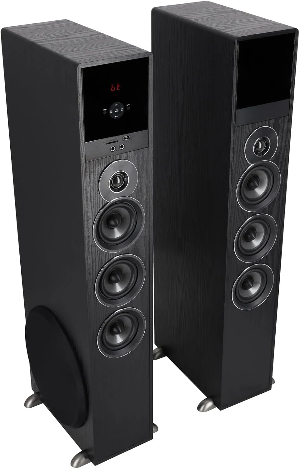 RockvilIe TM150B Bluetooth Home Theater Tower Speaker System (2) 10" Subwoofers