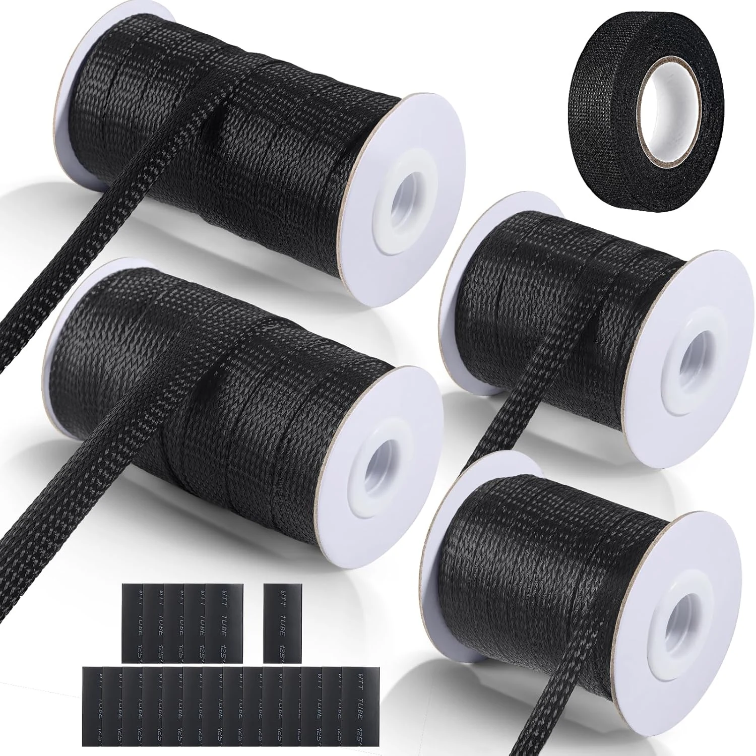 132 ft Expandable Braided Cable Sleeve Wire Loom PET Wiring review