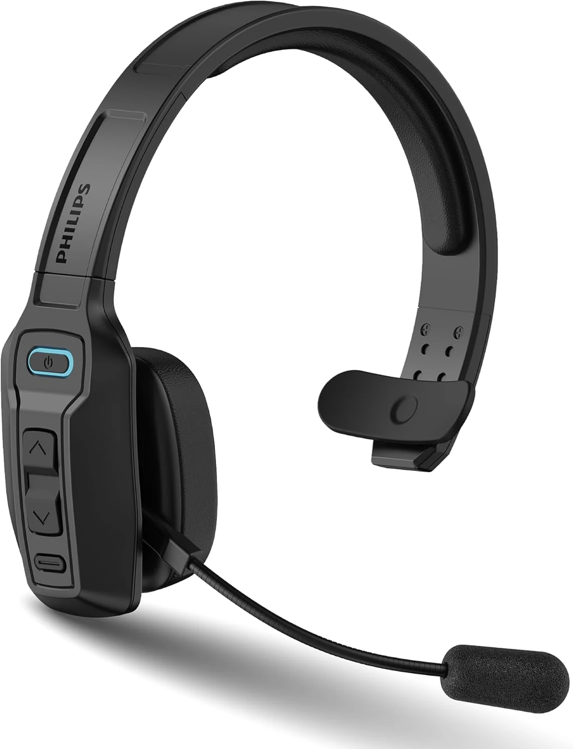 Philips Trucker Bluetooth Headset with Mic, Wireless Trucker Headset with AI Noise-Canceling Microphone