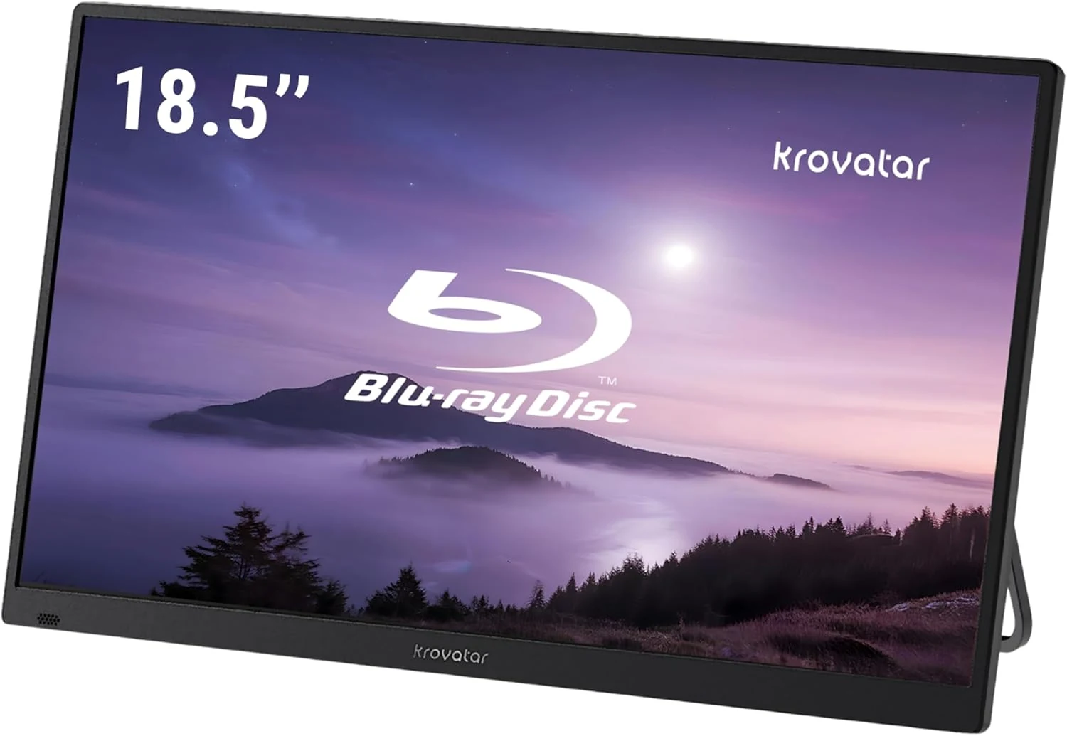 Krovatar 18.5'' FHD IPS 1080P Portable Blu-ray Player with Monitor