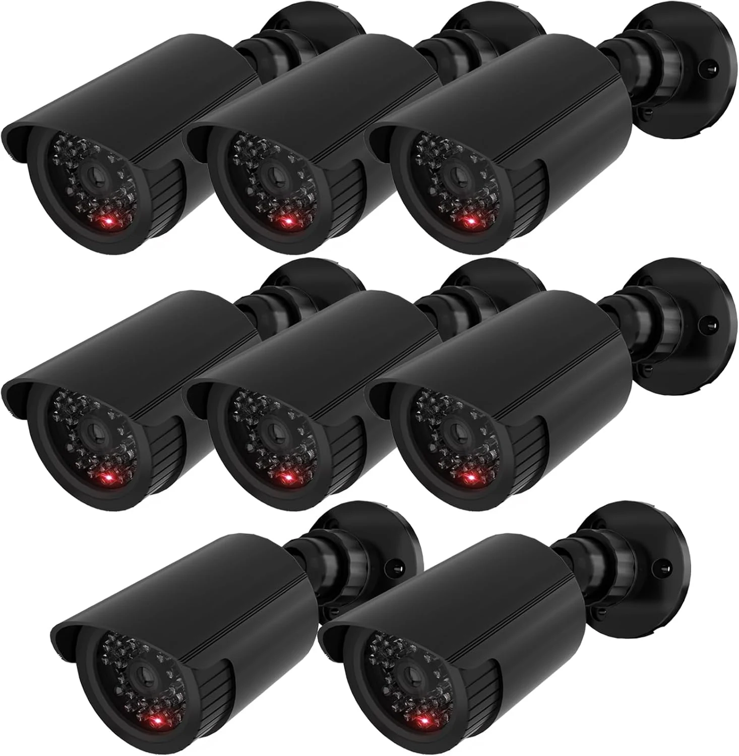 WALI Dummy Fake Simulated Surveillance Security CCTV Dome Camera Indoor Outdoor (TC-B8)