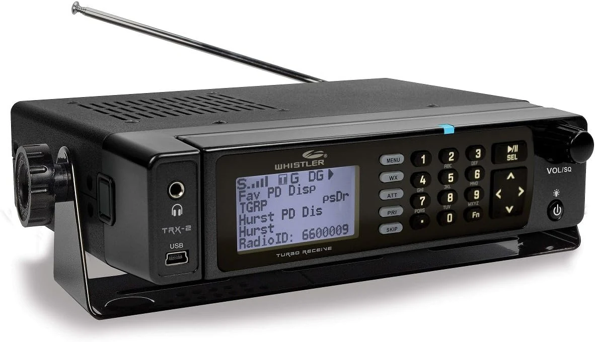 Whistler TRX-2 Digital Police Scanner – Desktop/Mobile Scanner with EZ review