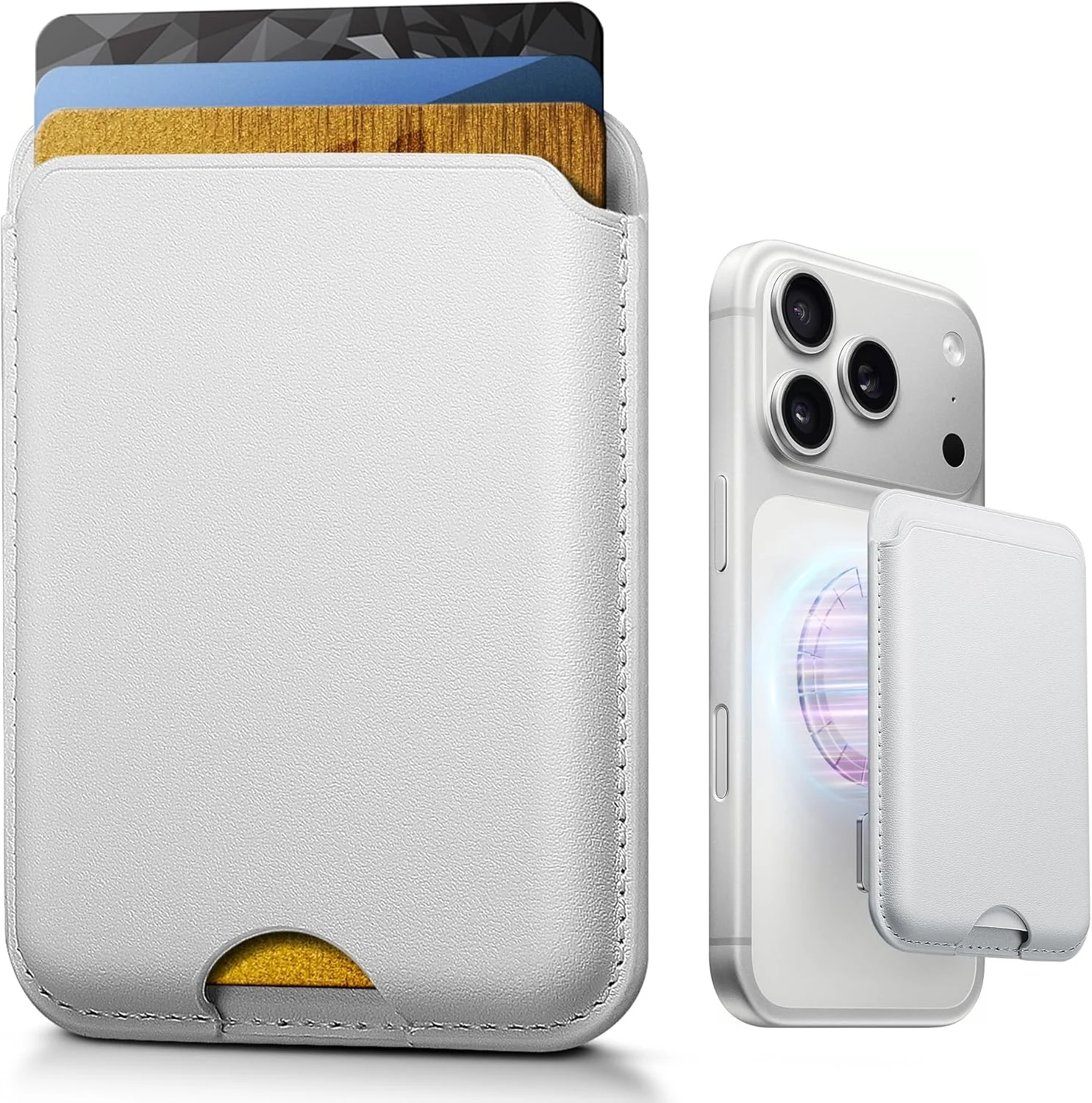 KCEASUA stronger magnetic wallet for iPhone 17/16/15/14/13/12 series (MagSafe-compatible)