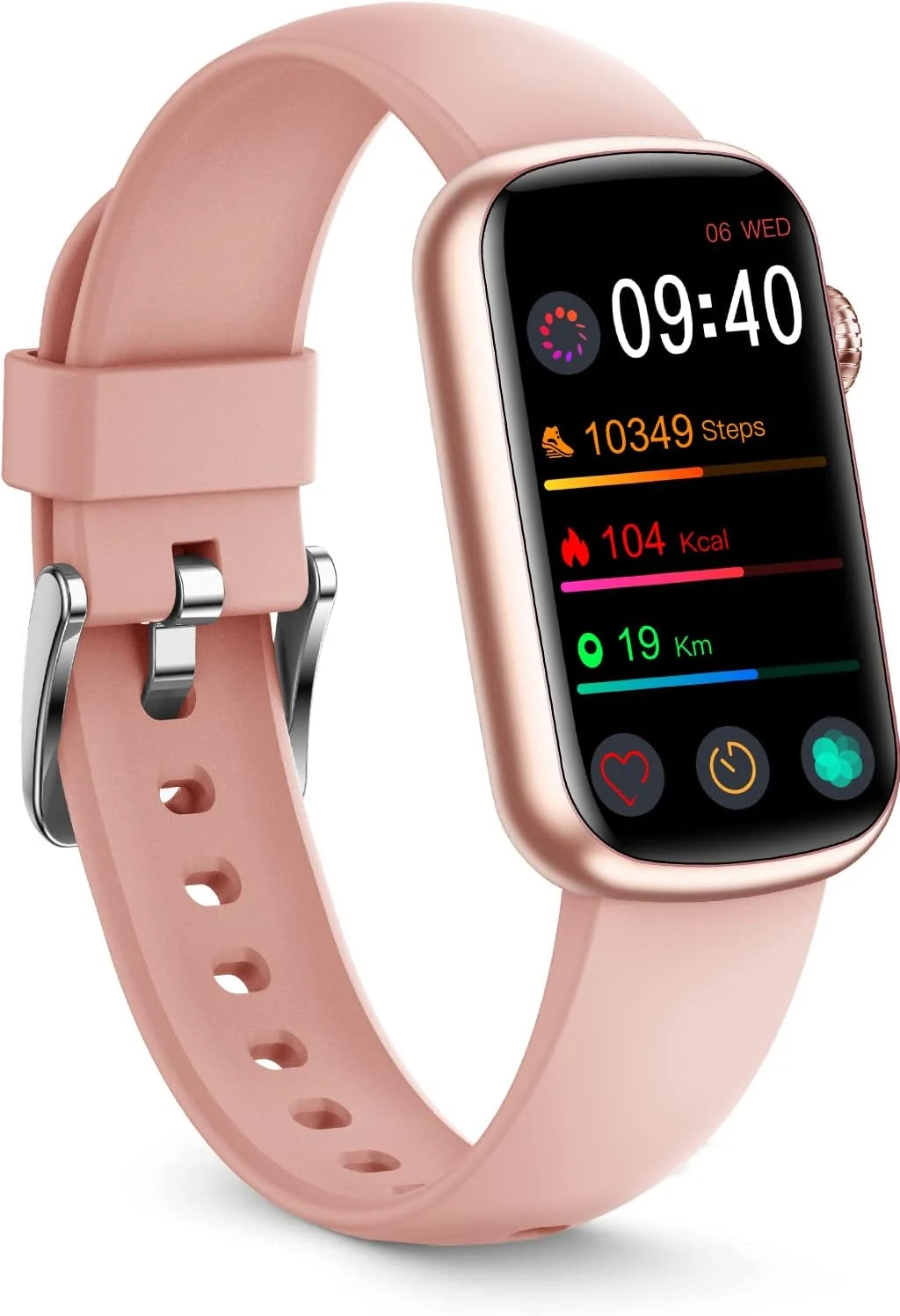 FITVII Slim Fitness Tracker with Blood Oxygen, Blood Pressure, 24/7 Heart Rate and Sleep Tracking