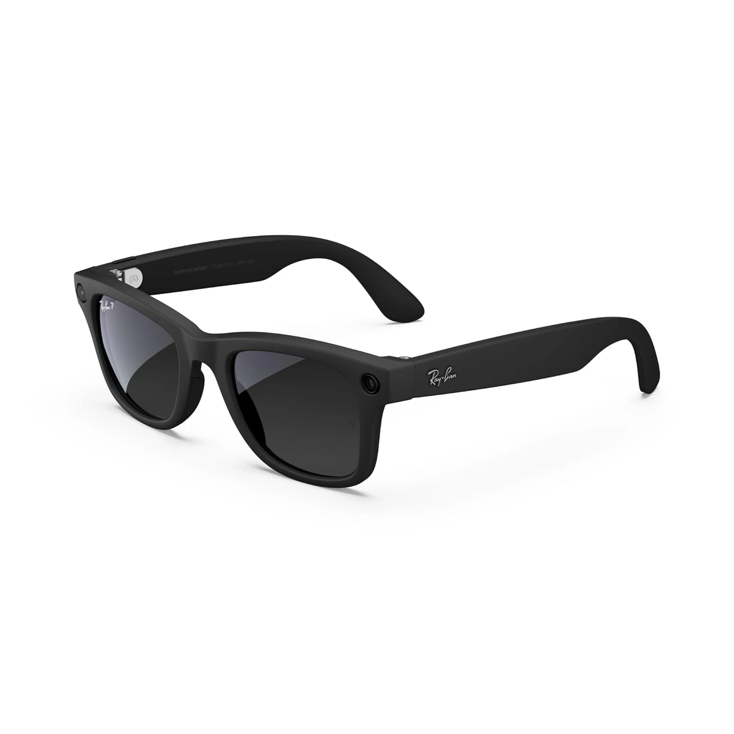 Ray-Ban Meta (Gen 1), Wayfarer, Large Matte Black smart AI glasses