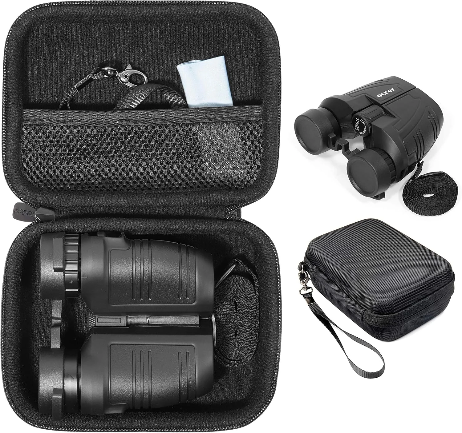 CaseSack Binoculars Case Compatible with 15x25, 12x25, 10x25, 16x21 Binoculars