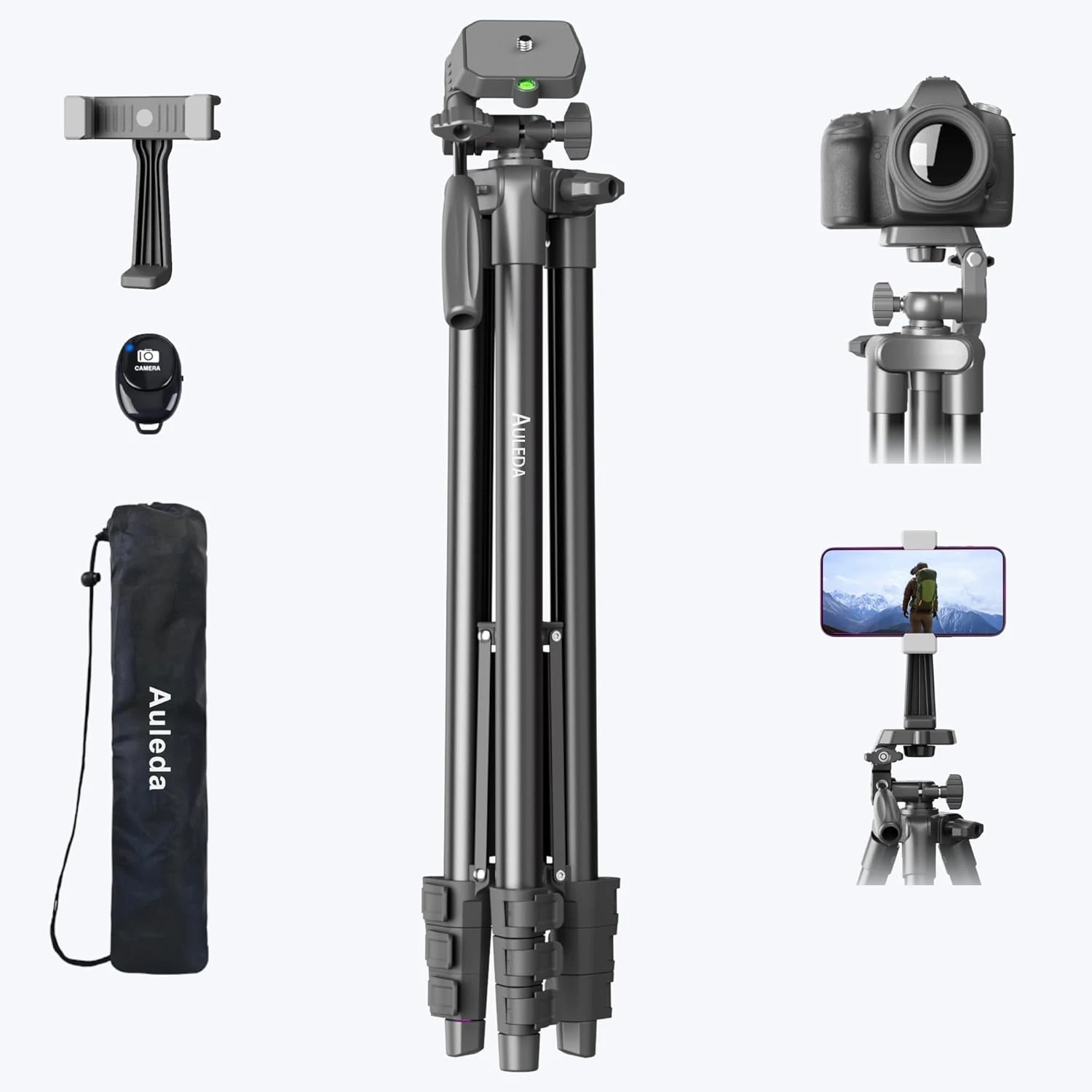 71″ Camera Tripod Aluminum Tall Tripod Stand Compatible with Canon review