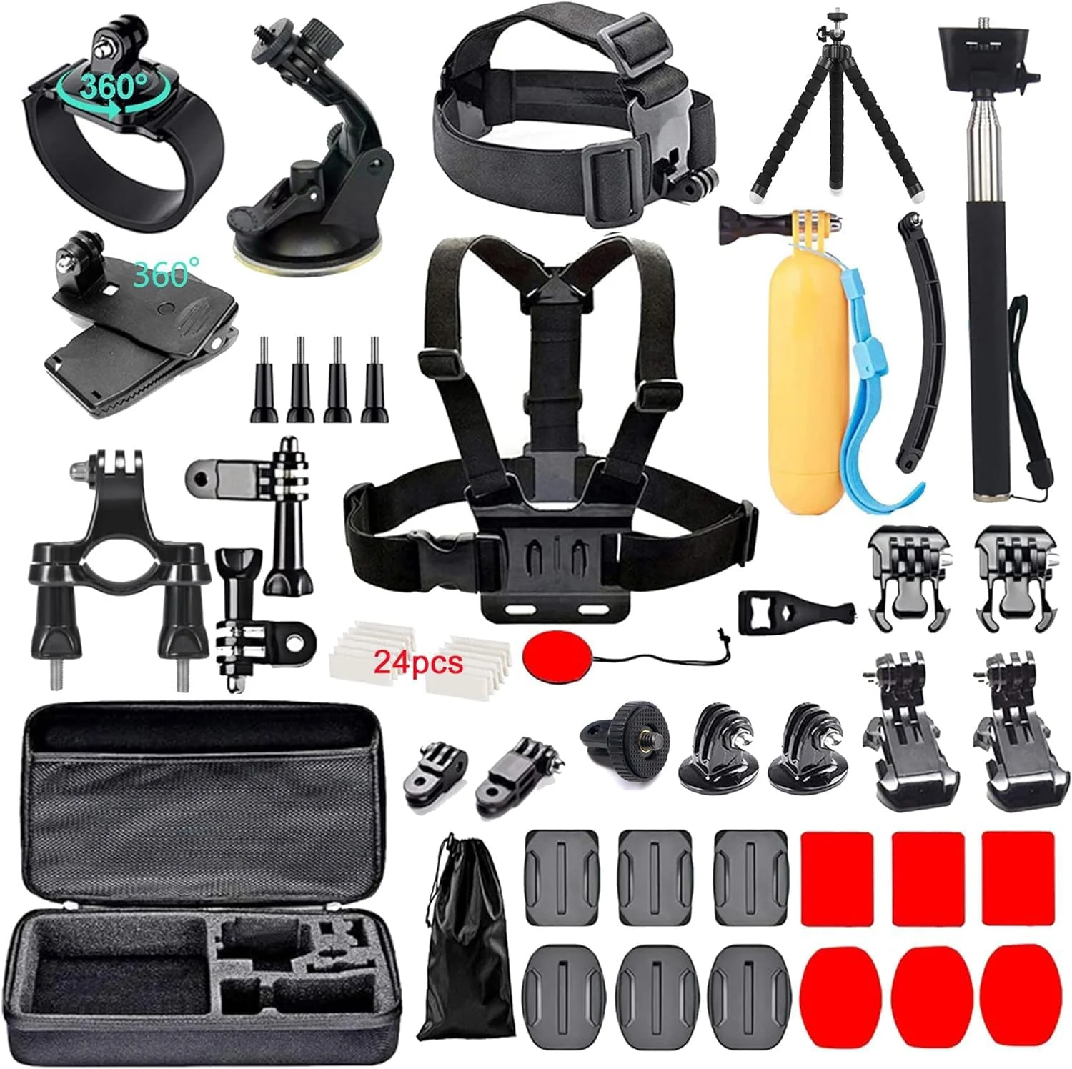 60 in 1 Camera Accessories Kit Compatible with GoPro Hero