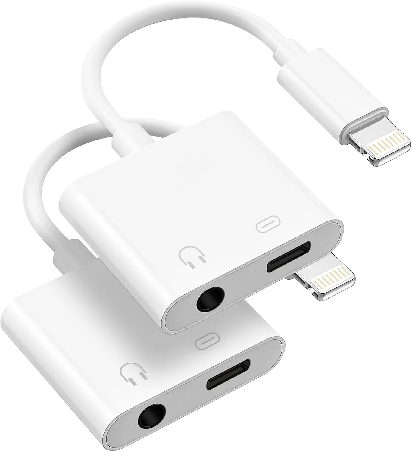 [Apple MFi Certified] 2 Pack Lightning to 3.5mm Headphone Jack Adapter