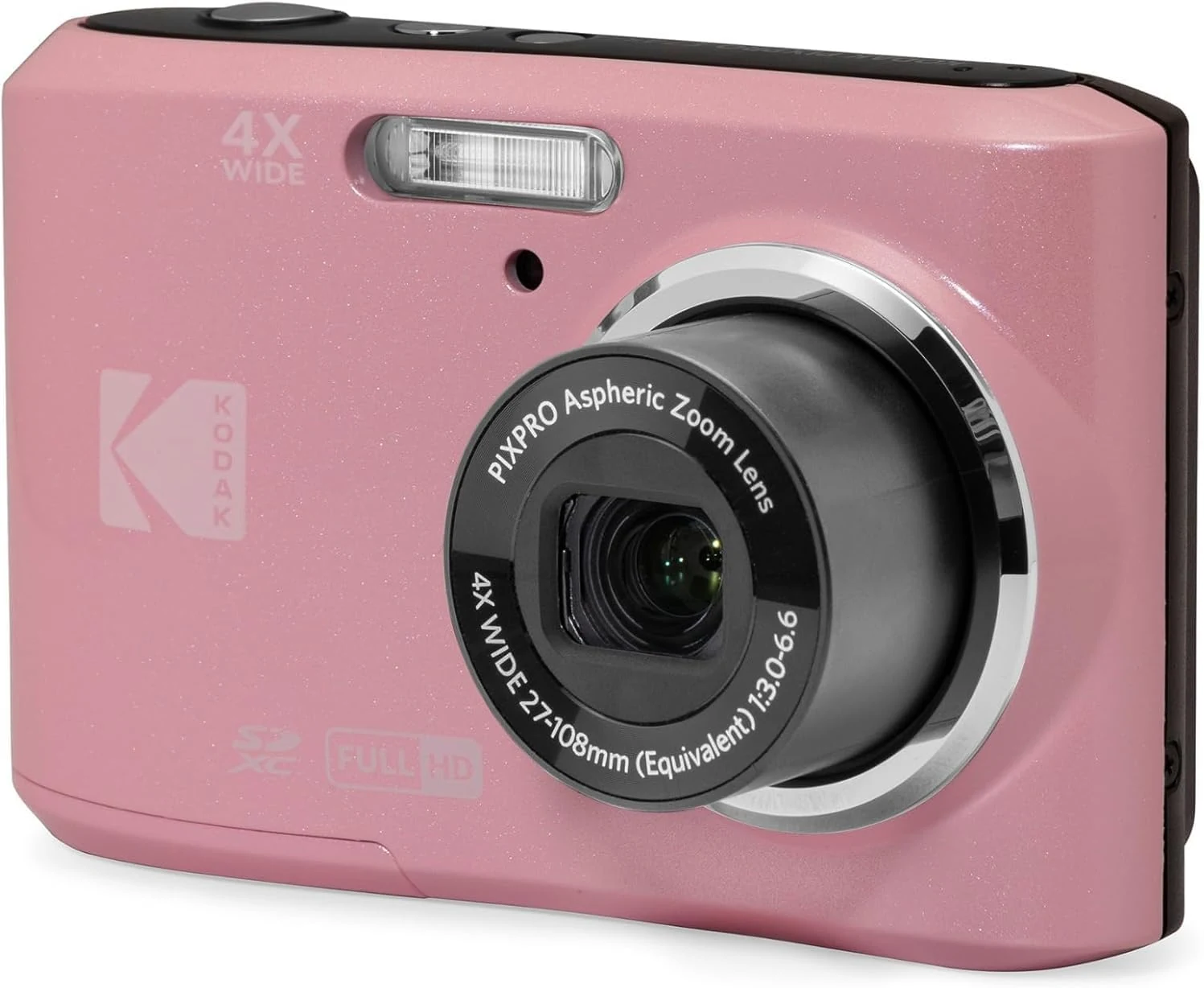 Kodak PIXPRO FZ45 16MP Point and Shoot Digital Camera with 4X Optical Zoom (Pink)
