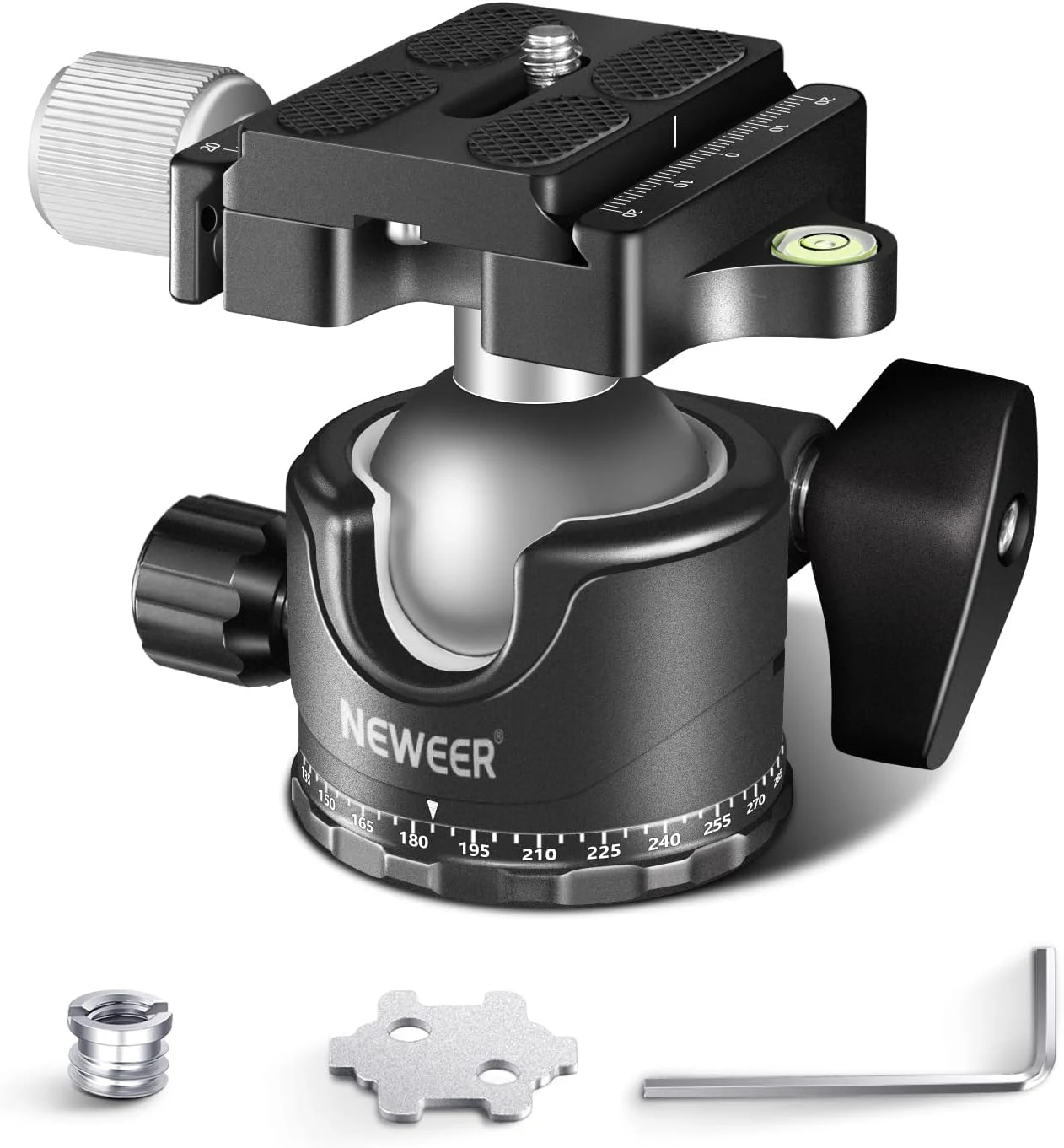 NEEWER Low Profile Camera Tripod Ball Head, 36mm Metal Panorama Ball Head (GM36)