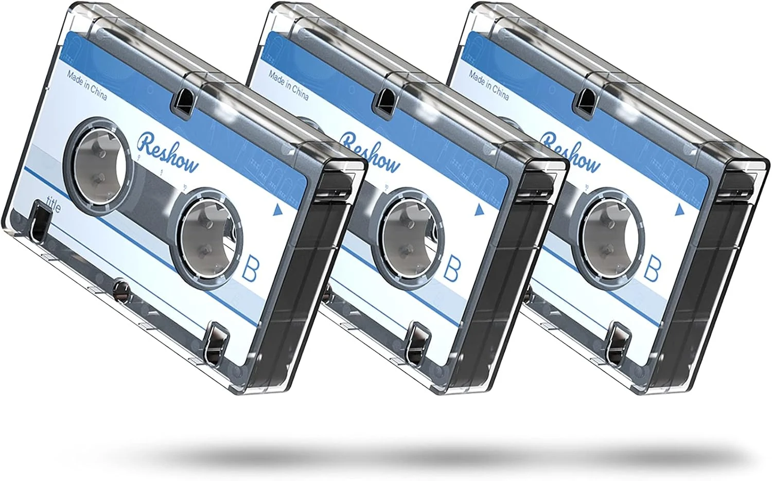 Reshow Dictating Microcassette (MC-60 minutes) Blank Tapes, 3-Pack