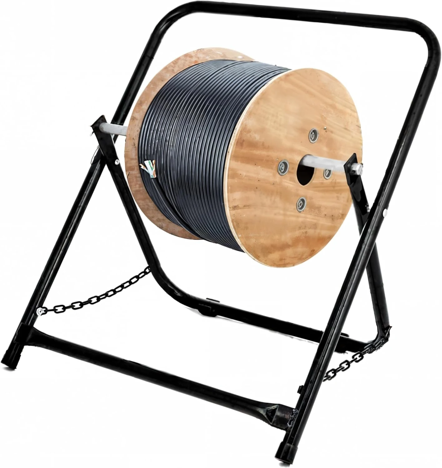 AdirPro Single Axle Cable Reel Caddy | Industrial Steel Wire Dispenser