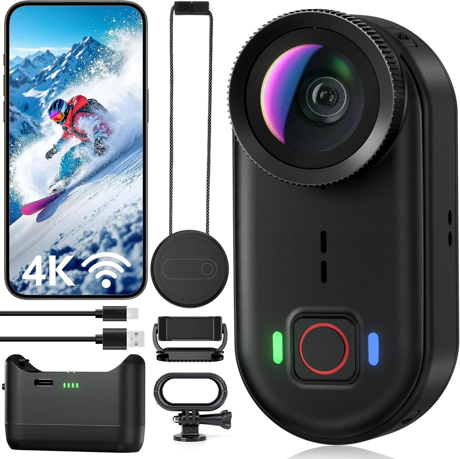 4K Mini Body Action Cameras POV Body Cam, 64GB Sports review