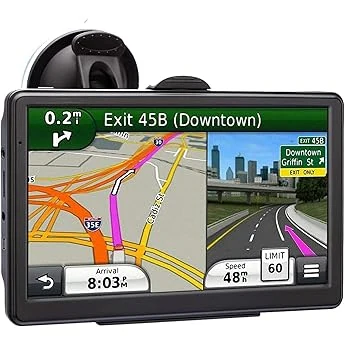 9inch Truck GPS Navigation for Car Big Touchscreen GPS Navigator Bluetooth AV-in Xgody 8GB ROM SAT NAV System Navigator Driving Alarm Lifetime map Updates