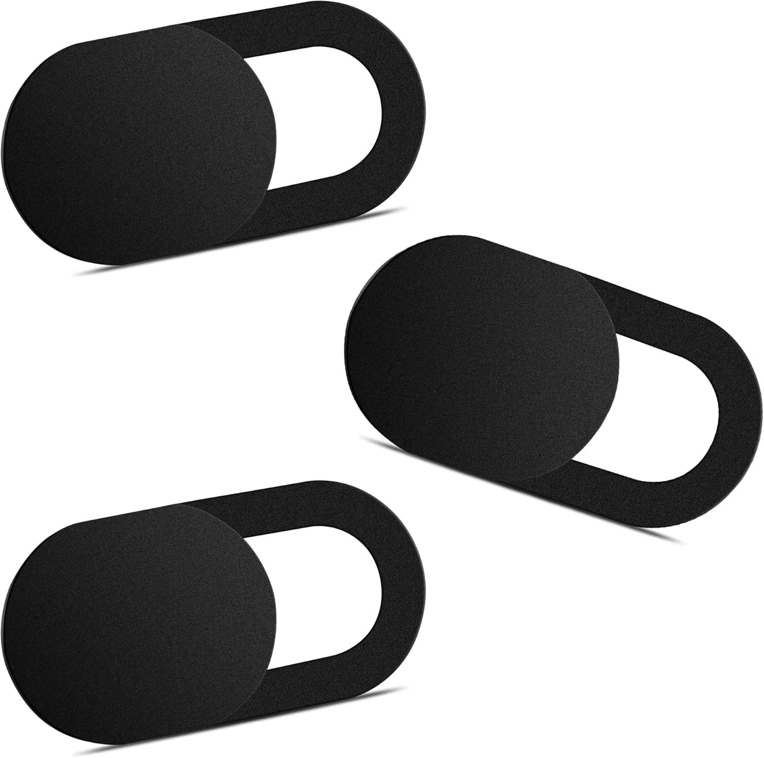 Yilador Webcam Cover (3 Pack), 0.03 inch Ultra Thin Laptop Camera Cover Slide for iPhone iPad MacBook Pro Computer iMac Cell Phone PC Accessories Camera Blocker Slider, Great for Privacy - Black