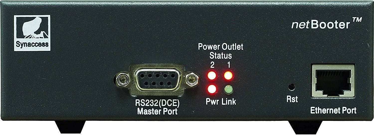 netBooter NP-02B Remote Switched PDU with 2 Power Outlets, 120V/13A. Control via Web, telnet, or USB