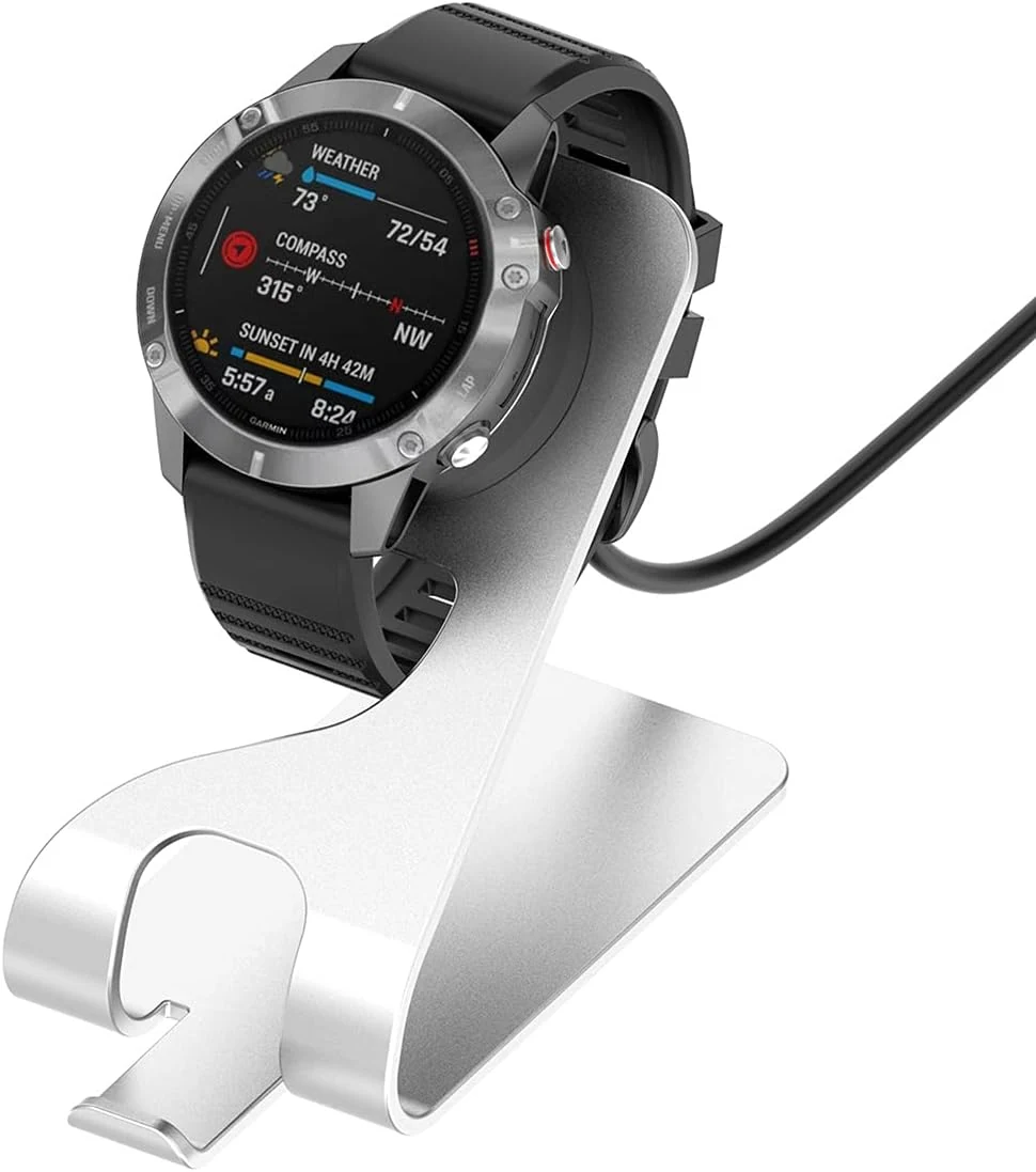 Kissmart aluminum charger stand for Garmin watches