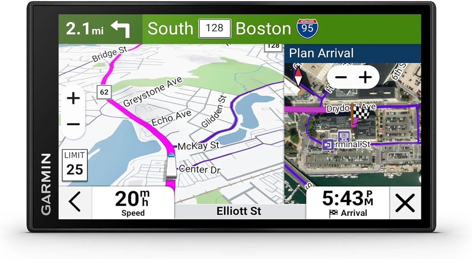 Garmin dēzl™ OTR620, High-Res 6” GPS Truck Navigator, Custom Routing