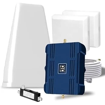Cell Phone Booster for Home Office, Up to 2500 Sq.Ft, Cell Phone Signal Booster for Band 5/12/13/17, Boost 5G 4G LTE 3G Data for All U.S. Carriers (FCC Approved)