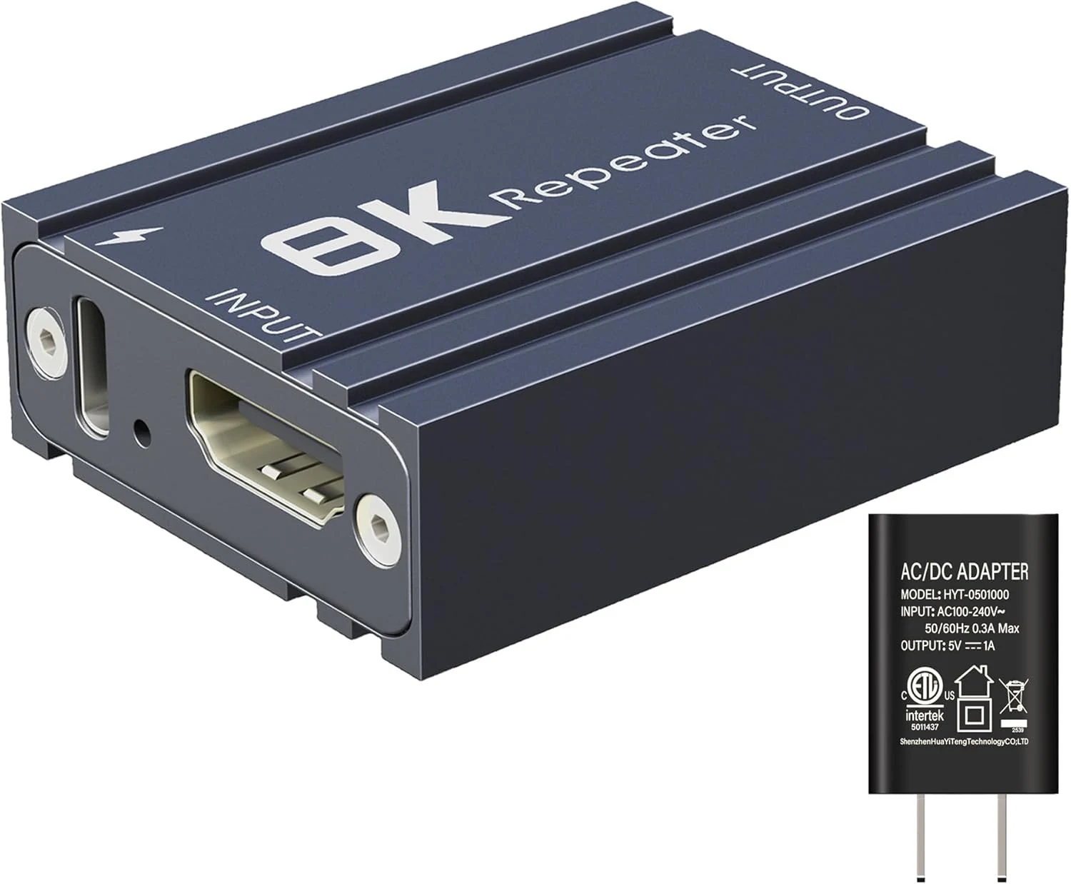HDMI 2.1 Repeater,8K@60Hz Active Signal Video Booster Amplifier,Extended up to 52ft