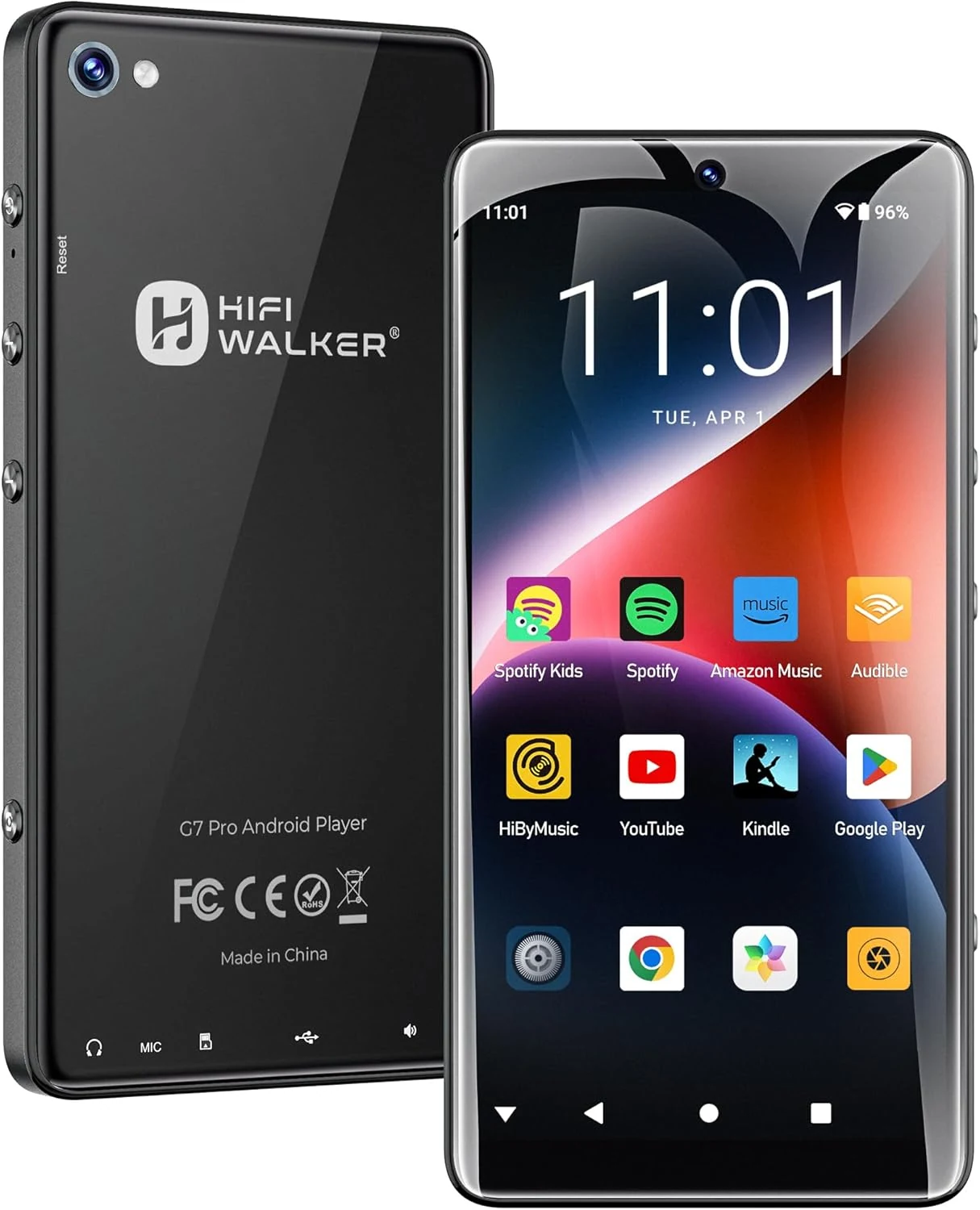 HIFI WALKER G7 Pro Android 13 MP3 Player with Spotify
