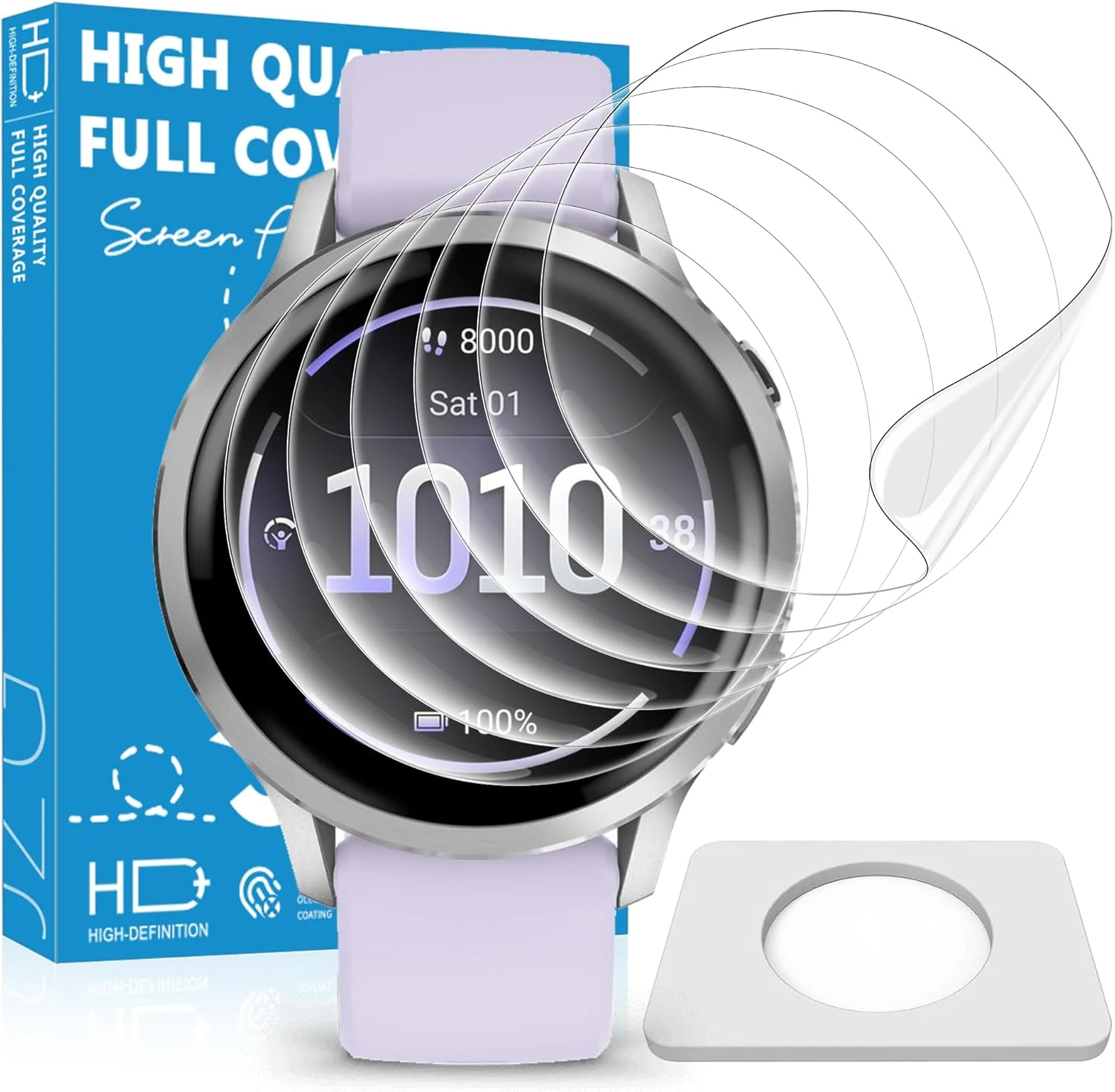 JavoYion 6 Pack for Garmin Venu 4 Screen Protector 41mm