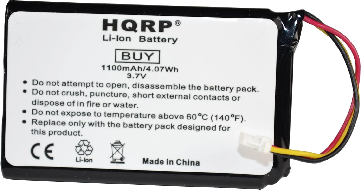 HQRP Battery Compatible with Garmin Nuvi 30 30LM, Nuvi 40 40LM, and select Nuvi models