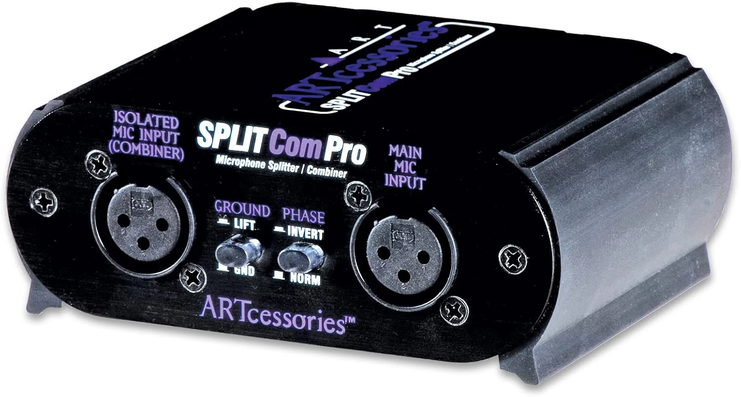 ART Splitcom Pro 2 Way Microphone Splitter and Combiner, Monitor