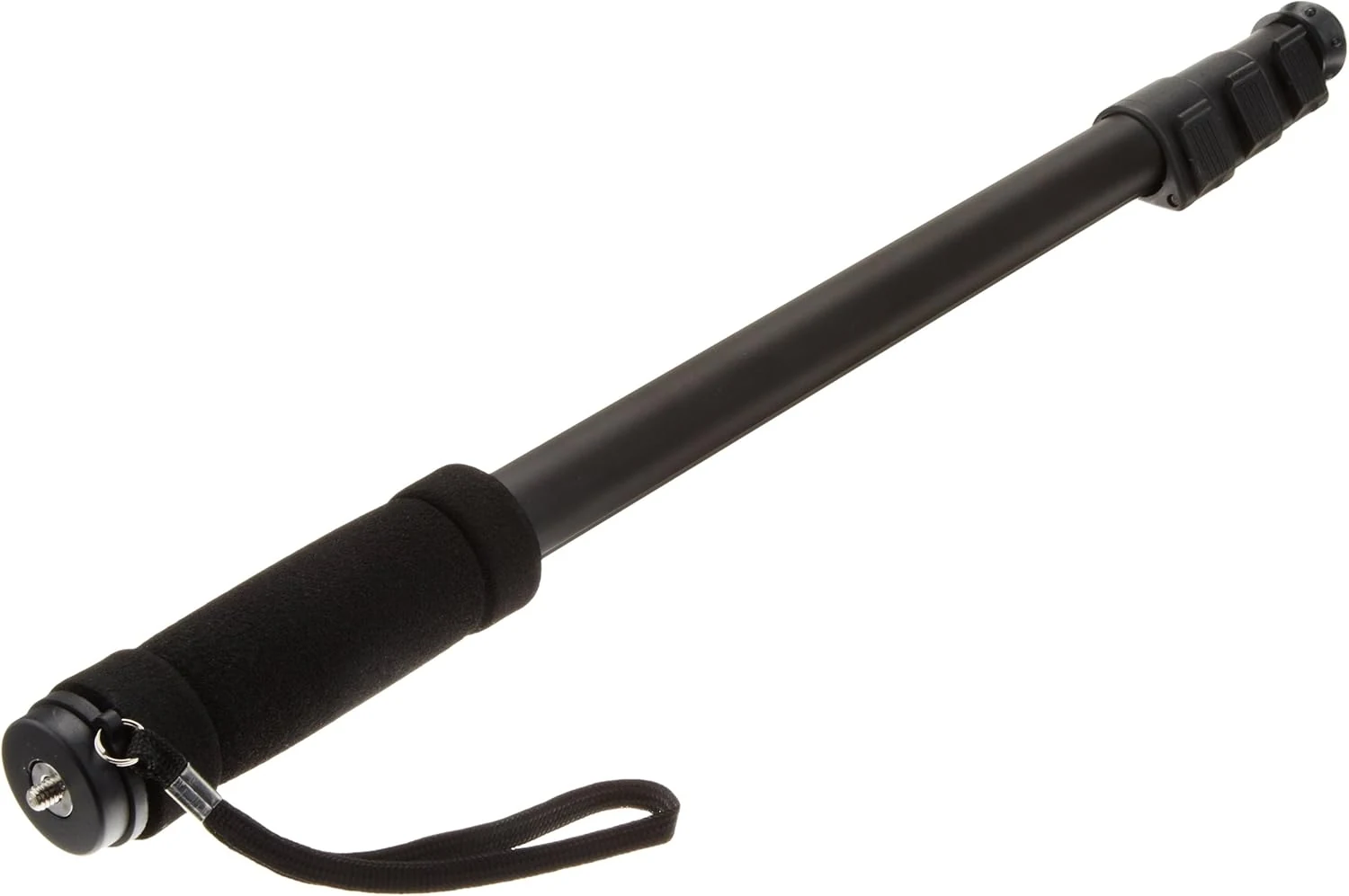 Amazon Basics 67-Inch Monopod for Camera, Extendable 4-Section, 6.6 lb Capacity, Rubber Foot, Carrying Bag, Black