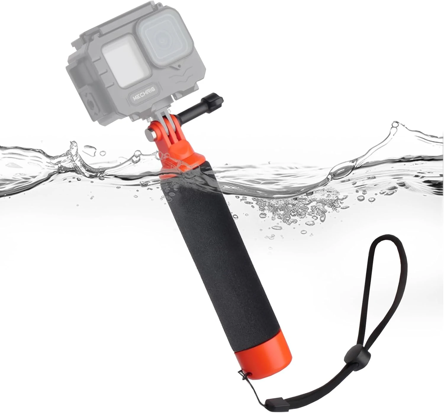 Mechrig Floating Handle Grip for GoPro Hero 12/11/10/9, Insta360 X4/X3, DJI Action 4/3
