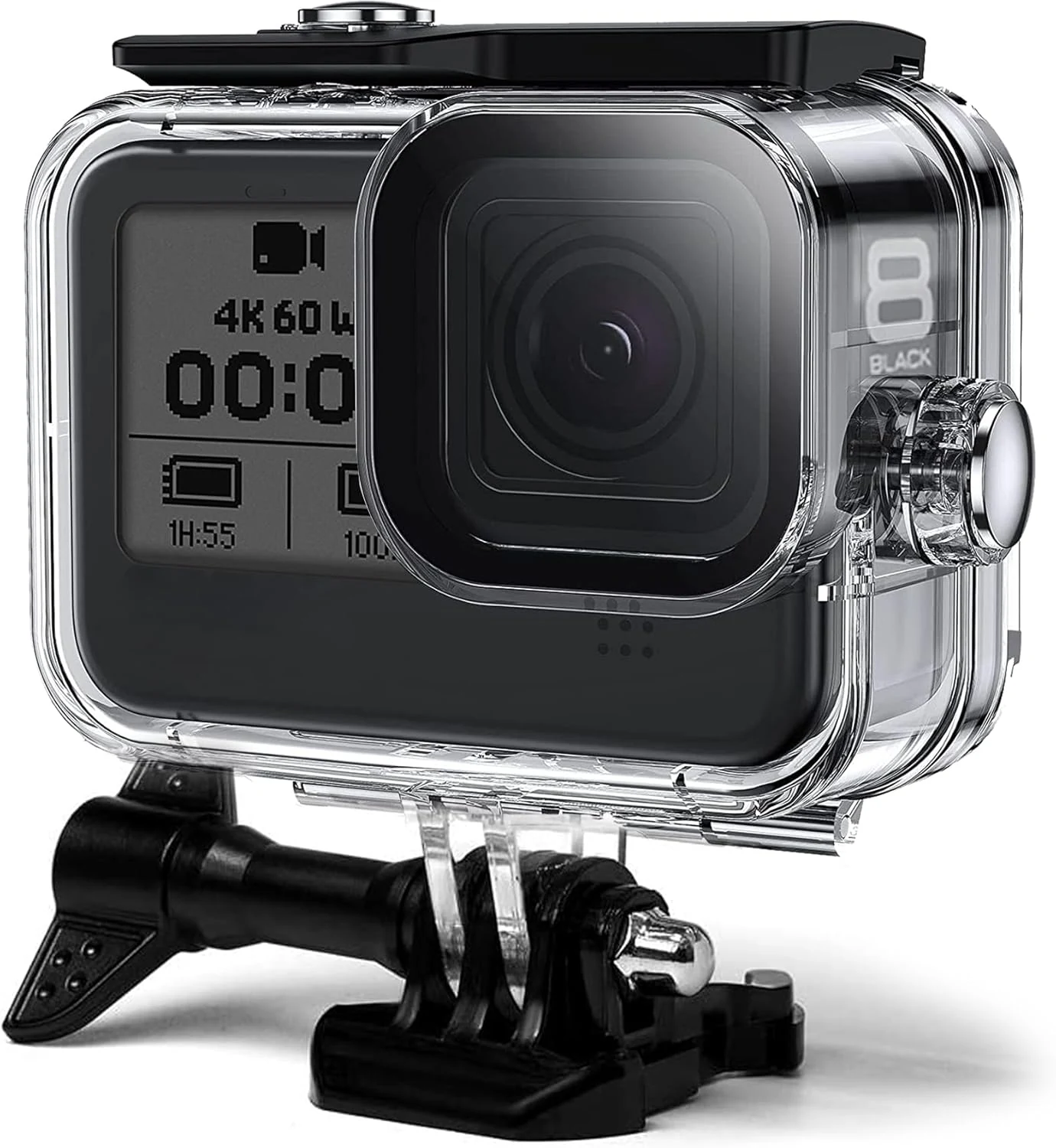 FitStill 60M Waterproof Case for Go Pro Hero 8 Black