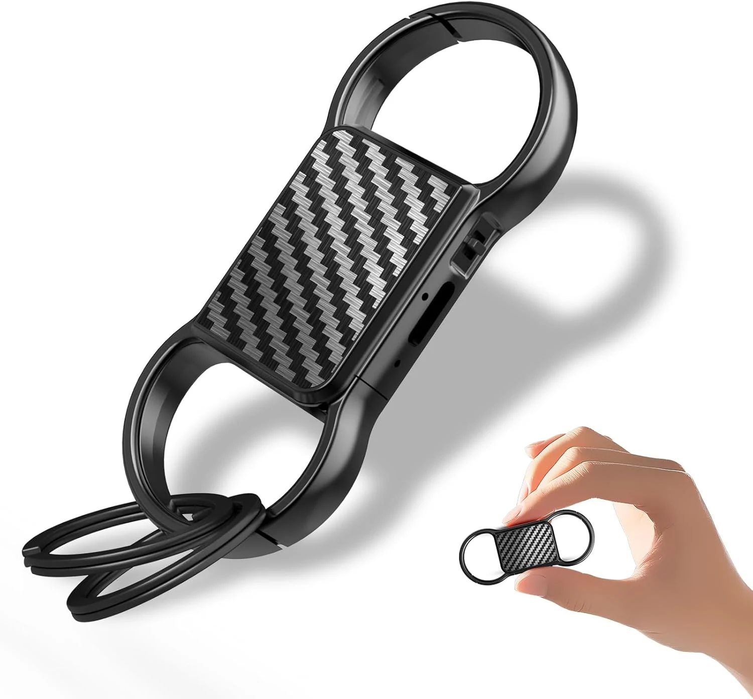 128GB (9200 Hours) Keychain Voice Recorder,Audio Recording Device with Triple Noise review