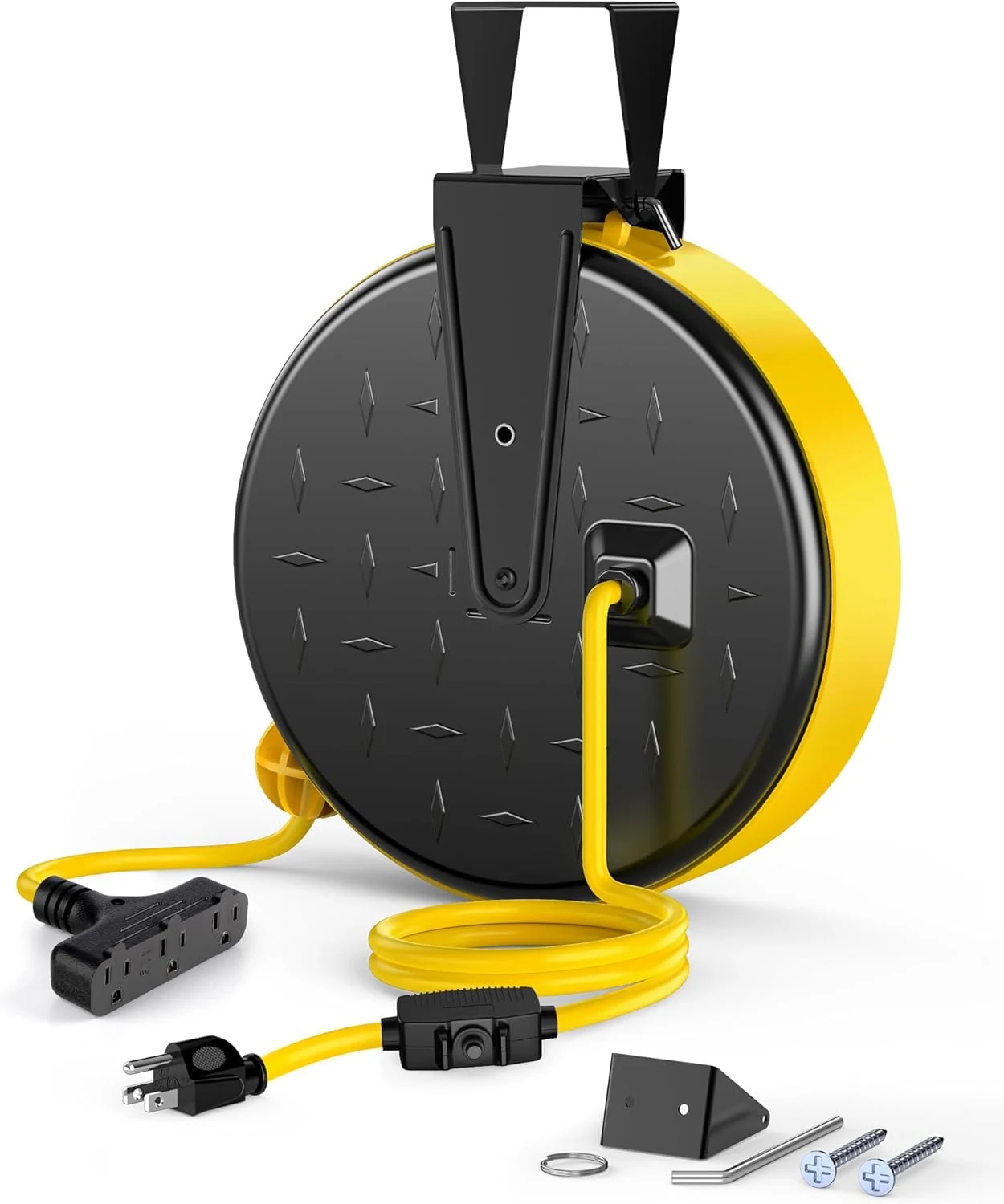 DEWENWILS 30 Ft Retractable Extension Cord Reel, Ceiling/Wall Mount 16/3 review