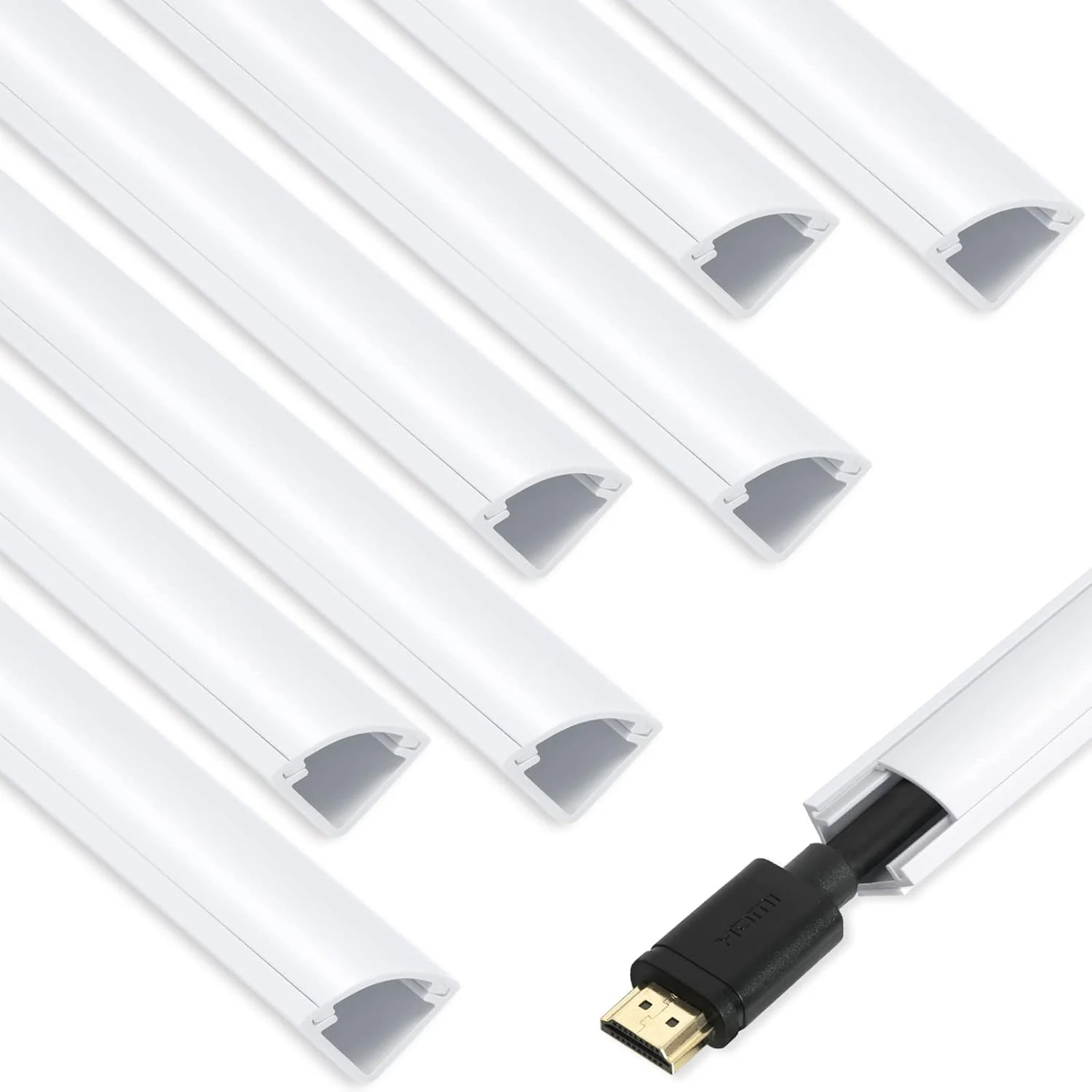 ZhiYo Mini Corner Cord Hider for One Cord, Corner Cable Concealer