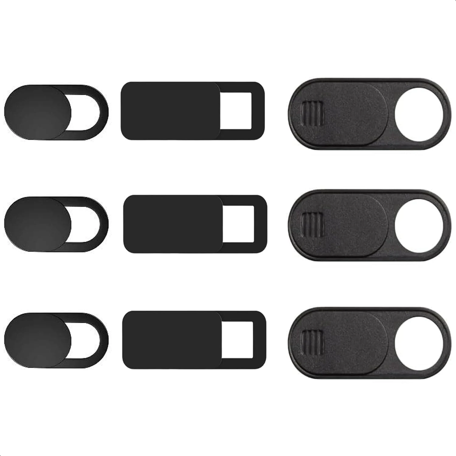 California JOS 9 Pack(3 Large + 3 Medium + 3 Small) 0.03 inch Ultra Thin Webcam Cover Slide Camera Blocker
