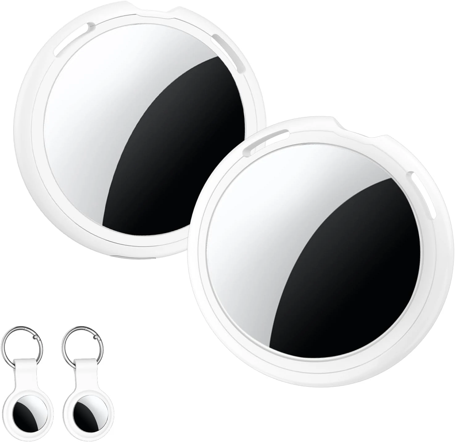 CYBERDOT 2 Pack Tracker Tags (Apple MFi Certified) for Apple Find My (iOS Only)