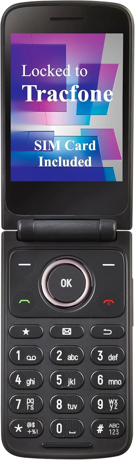 Tracfone, TCL FLIP 3, 16GB, Flip Phone, Stone Gray, 5MP Video Capable Camera