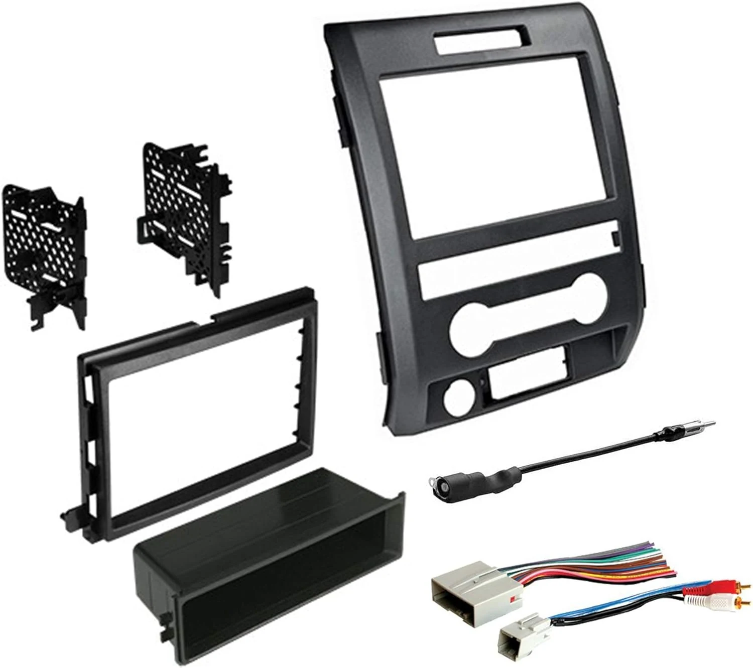 American International Ford F-150 (2009-2014) Double DIN or Single ISO with Pocket Radio Installation Dash Kit