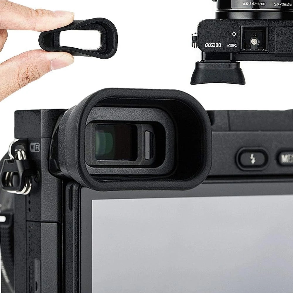 Kiorafoto Soft Silicon Camera Viewfinder Eyecup Eyepiece Eyeshade for Sony A6000 A6100 A6300