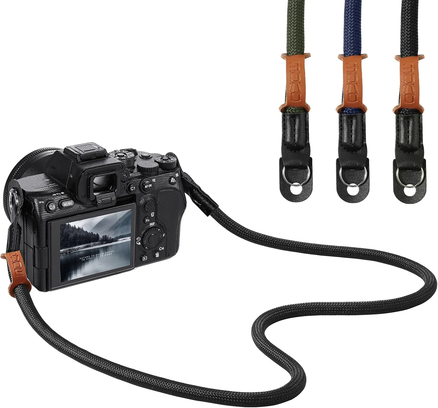 MoKo Camera Strap, 100cm Neck & Shoulder Rope Camera Straps for Photographers, for Canon Sony Nikon Fuji DSLR