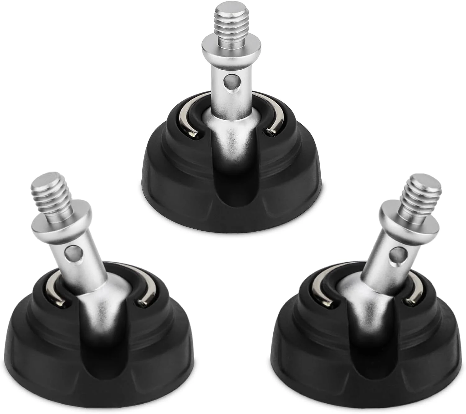 Tripod Rubber Feet with 3/8" Screw,Universal Anti-Slip Thread Big Tripod Feet for 3/8" Screw Holes Width 50mm (3PCS)