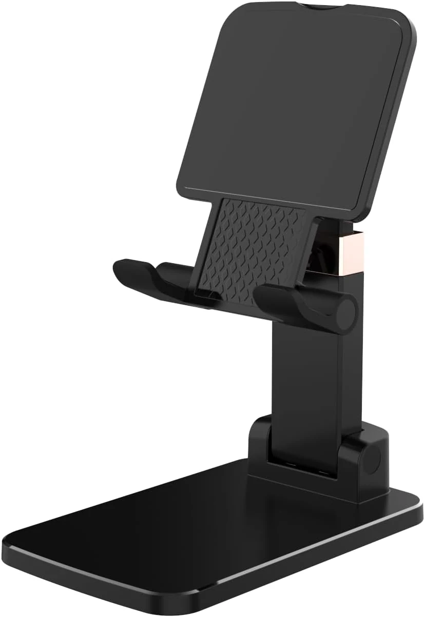 Adjustable Cell Phone Stand for Desk, Heavy Duty Black Phone review