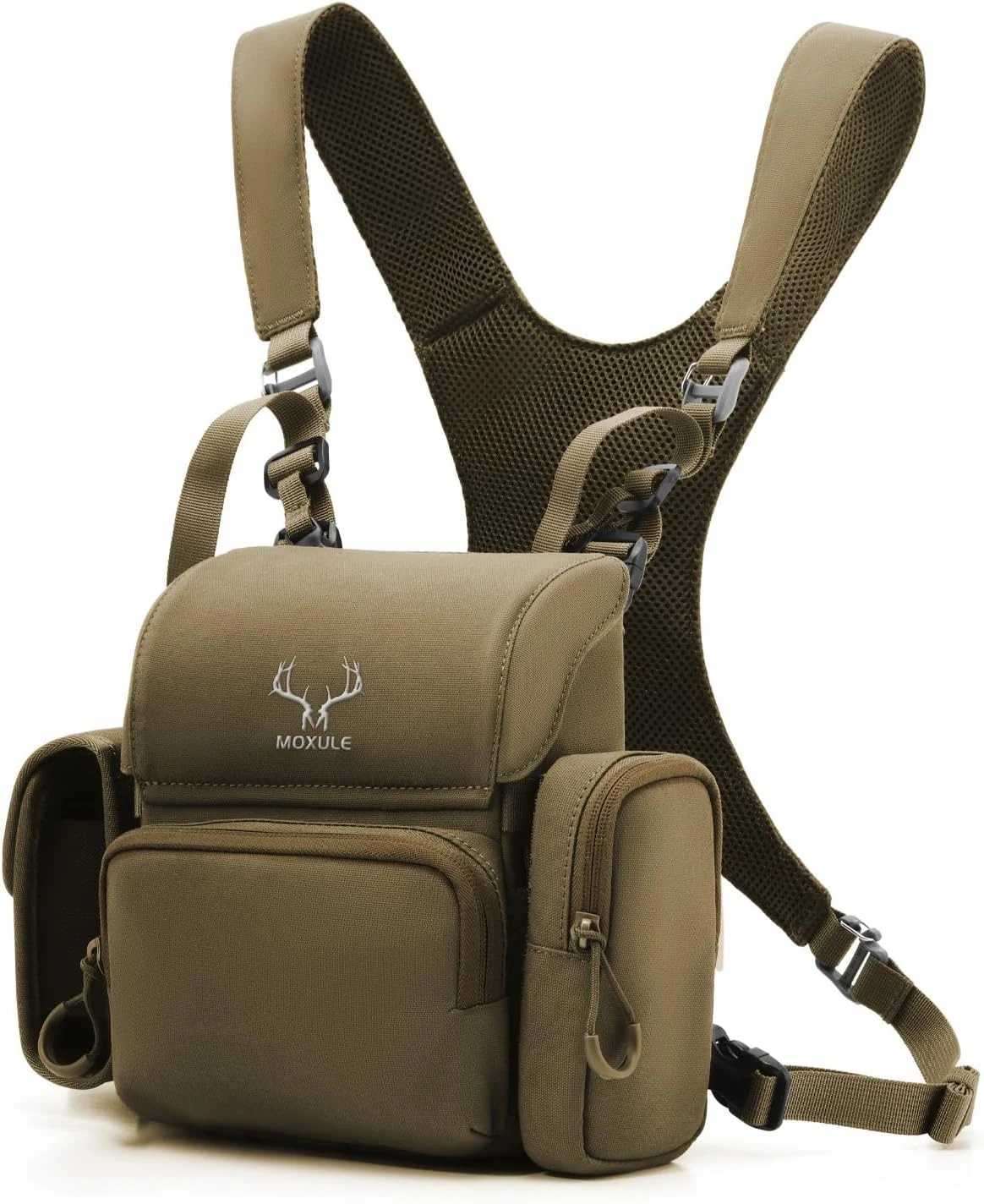 MOXULE Binocular Harness Chest Pack: Bino Case with Rangefinder Pocket