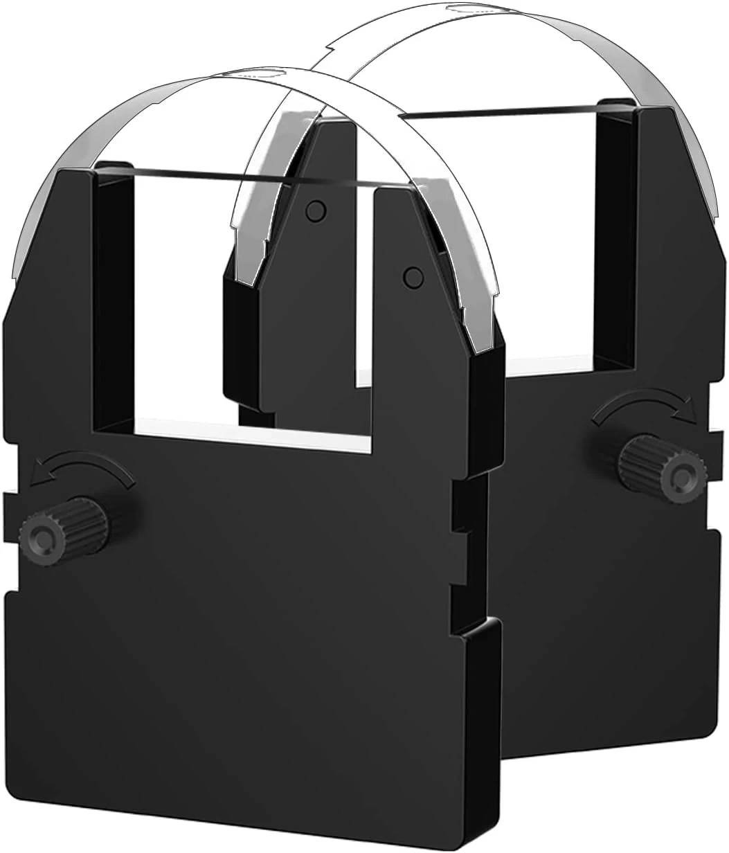 2 Pack Replacement for Pyramid 3500 Replacement Ribbon Used with Pyramid 3500, 3700, 4000, 4000HD Time Clocks, 11.5ft (Black)