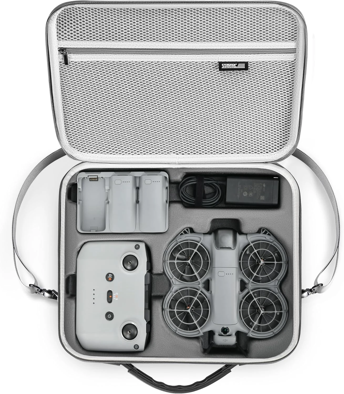 STARTRC Carrying Case for DJI Neo 2 Accessories, Portable PU Protective Shoulder Bag for DJI Neo 2 Fly More Combo