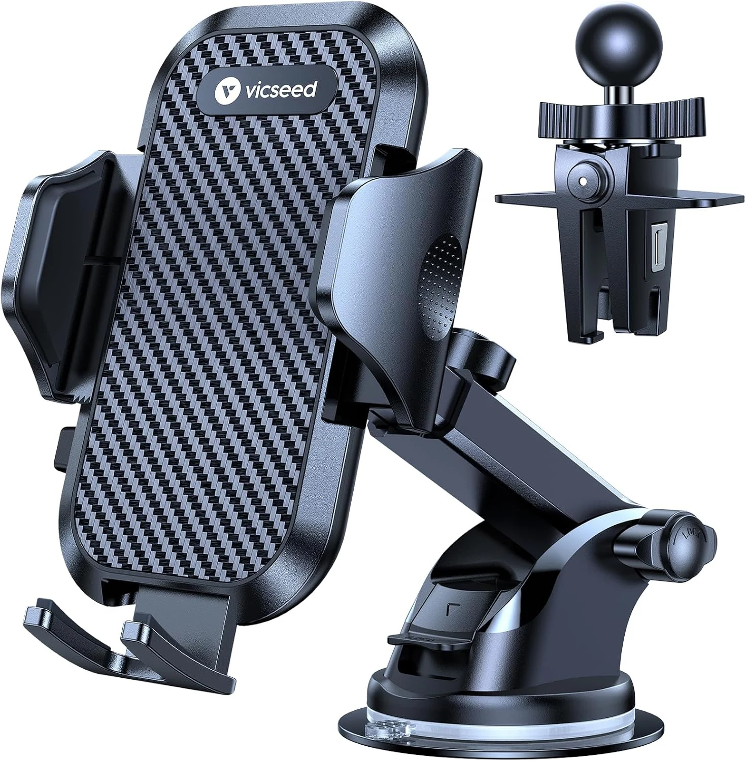 VICSEED 2026 Ultimate Sturdy Car Phone Holder [Upgraded 95+LBS Strongest Suction]
