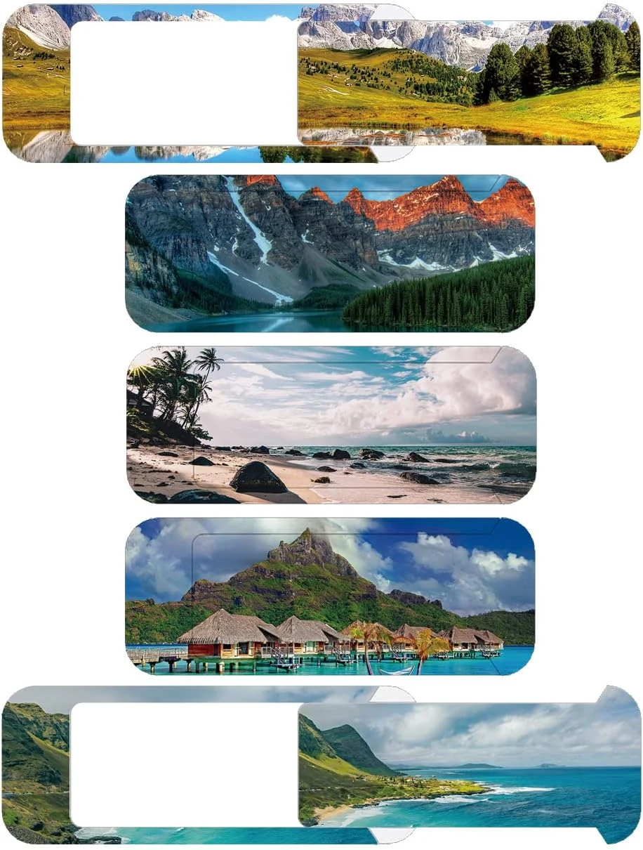 Laptop Camera Cover Slide, Protective Cover for Laptop, Desktop, PC, MacBook Pro, MacBook Air, iPad, iMac, Tablet (Scenery)