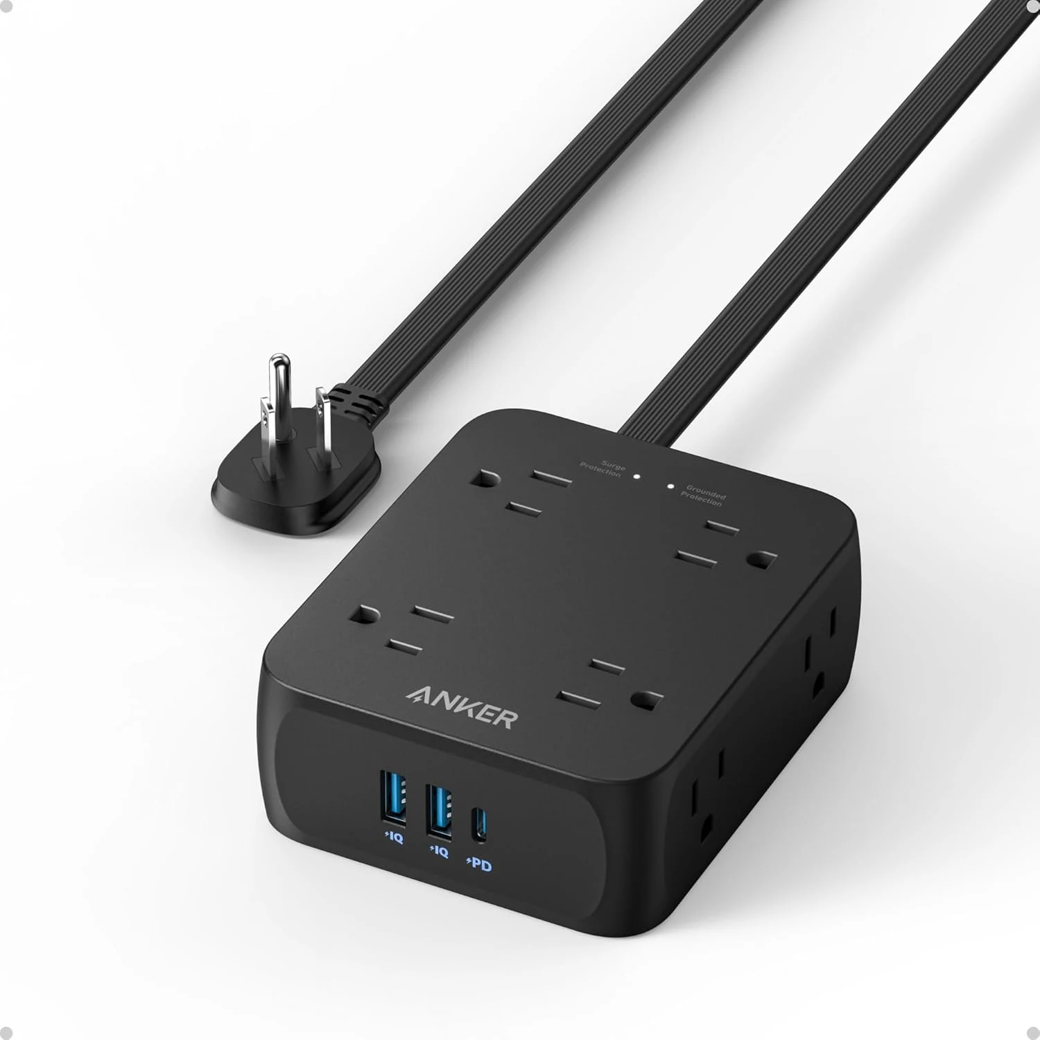 Anker Power Strip with 2000J Surge Protector, Flat Plug Extension review