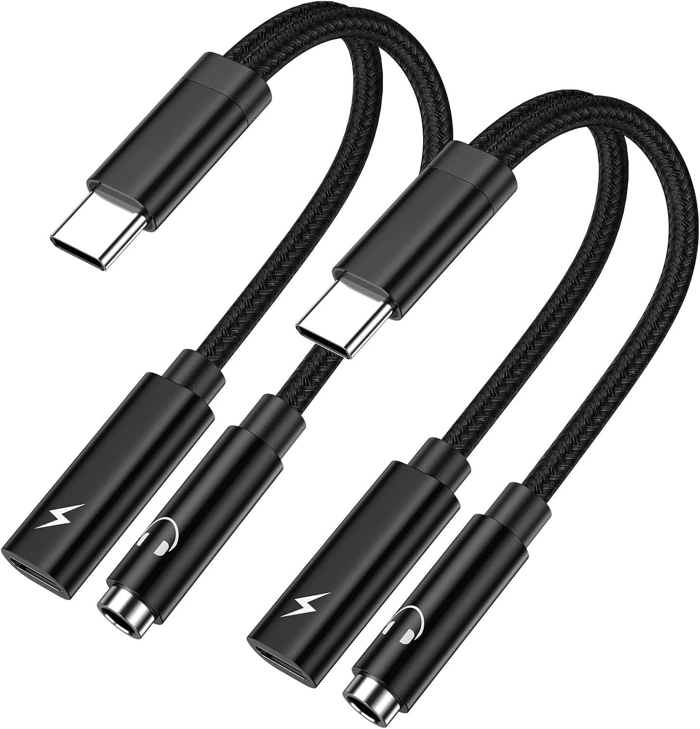 SIXSIM USB C to 3.5mm Headphone and Charger Adapter for Samsung